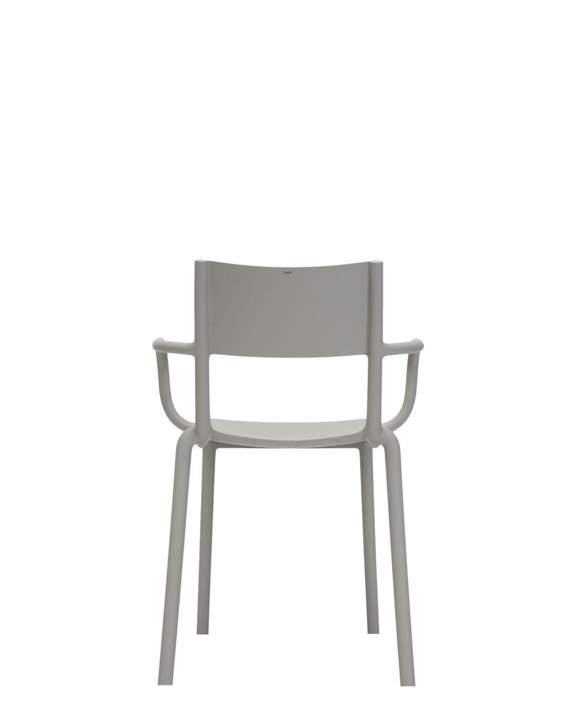 Kartell Generic A Sedia - Design Philippe Starck, Polipropilene, Grigio, Impilabile, 52.2 x 52 x 79 cm
