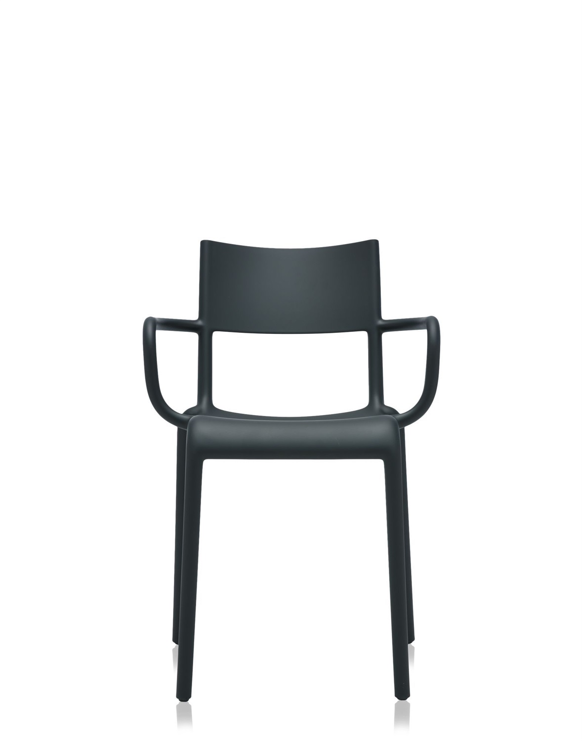 Kartell Generic A Sedia Impilabile - Nero - Polipropilene - Design Philippe Starck - Dimensioni 52.5 x 52 x 79 cm