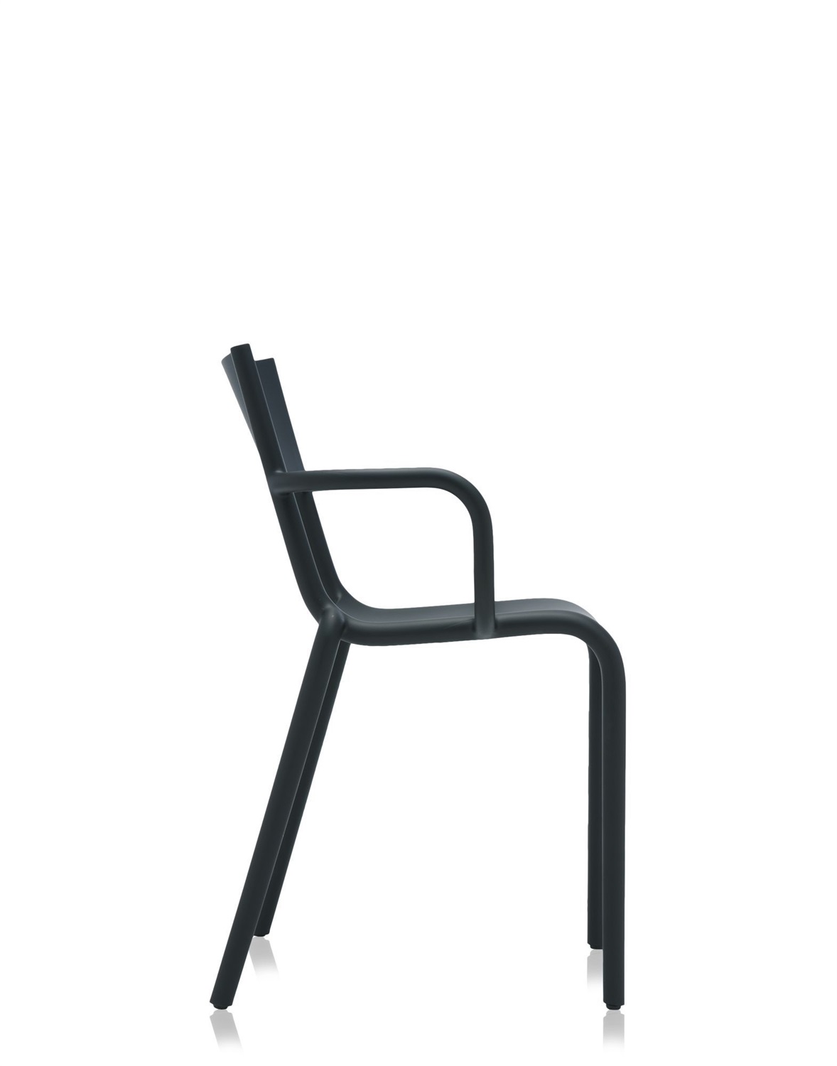 Kartell Generic A Sedia Impilabile - Nero - Polipropilene - Design Philippe Starck - Dimensioni 52.5 x 52 x 79 cm