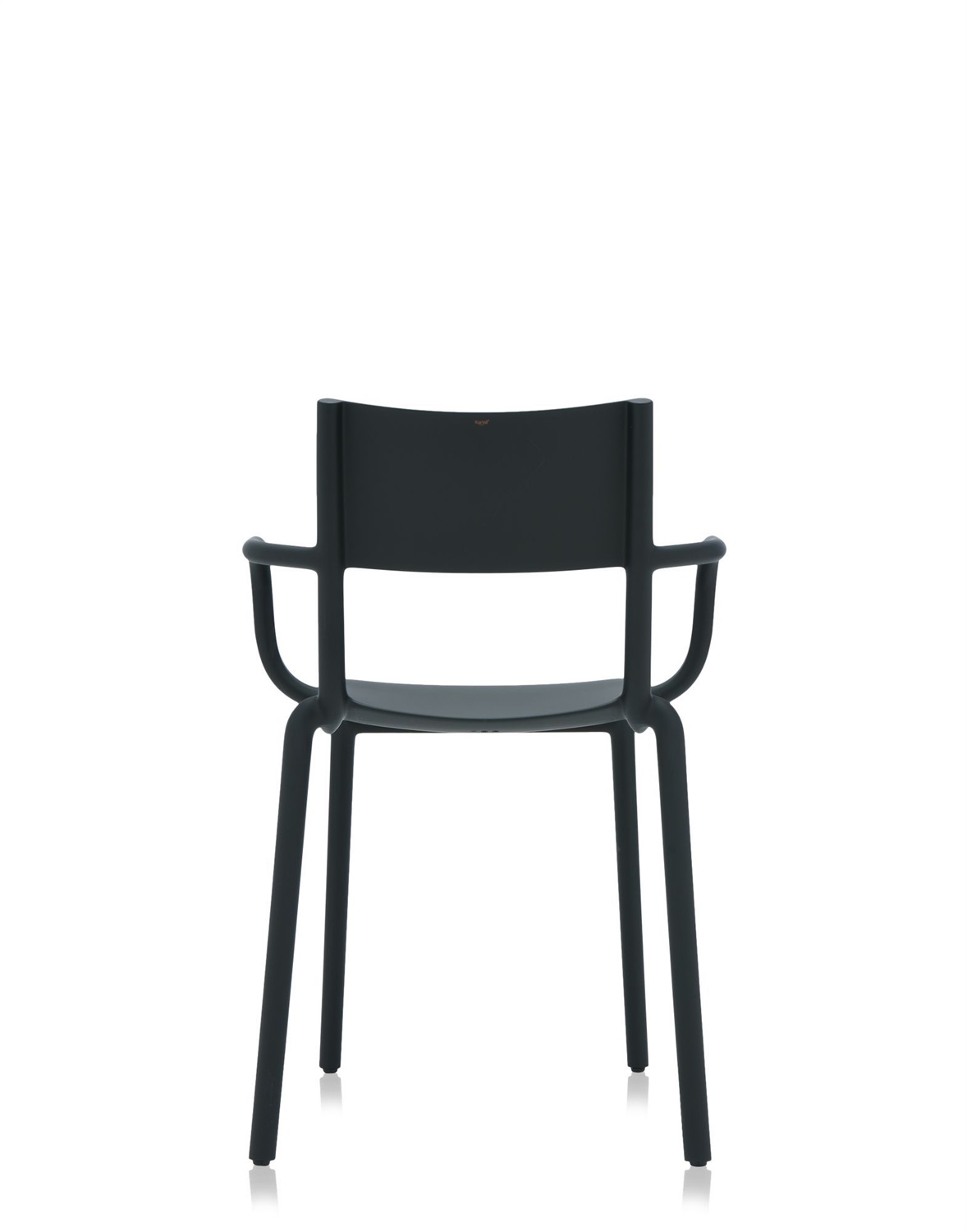Kartell Generic A Sedia Impilabile - Nero - Polipropilene - Design Philippe Starck - Dimensioni 52.5 x 52 x 79 cm