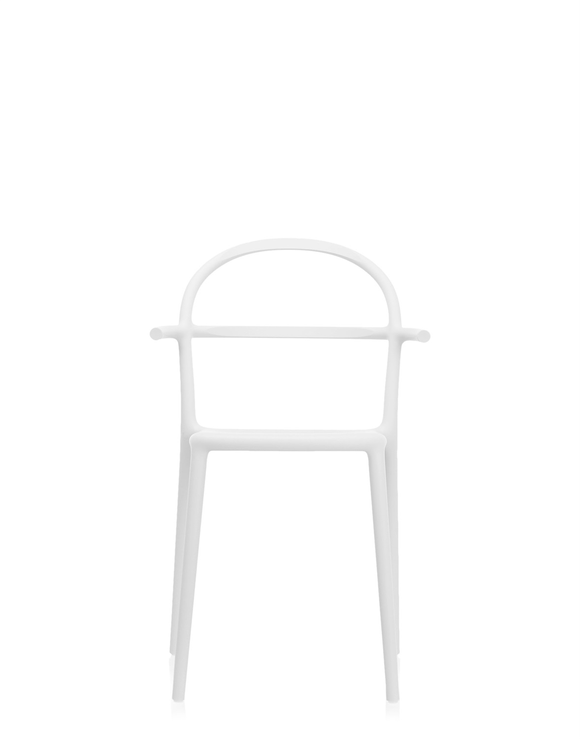 Kartell Generic C - Set da 2 sedie impilabili in Polipropilene Bianco - Design Philippe Starck