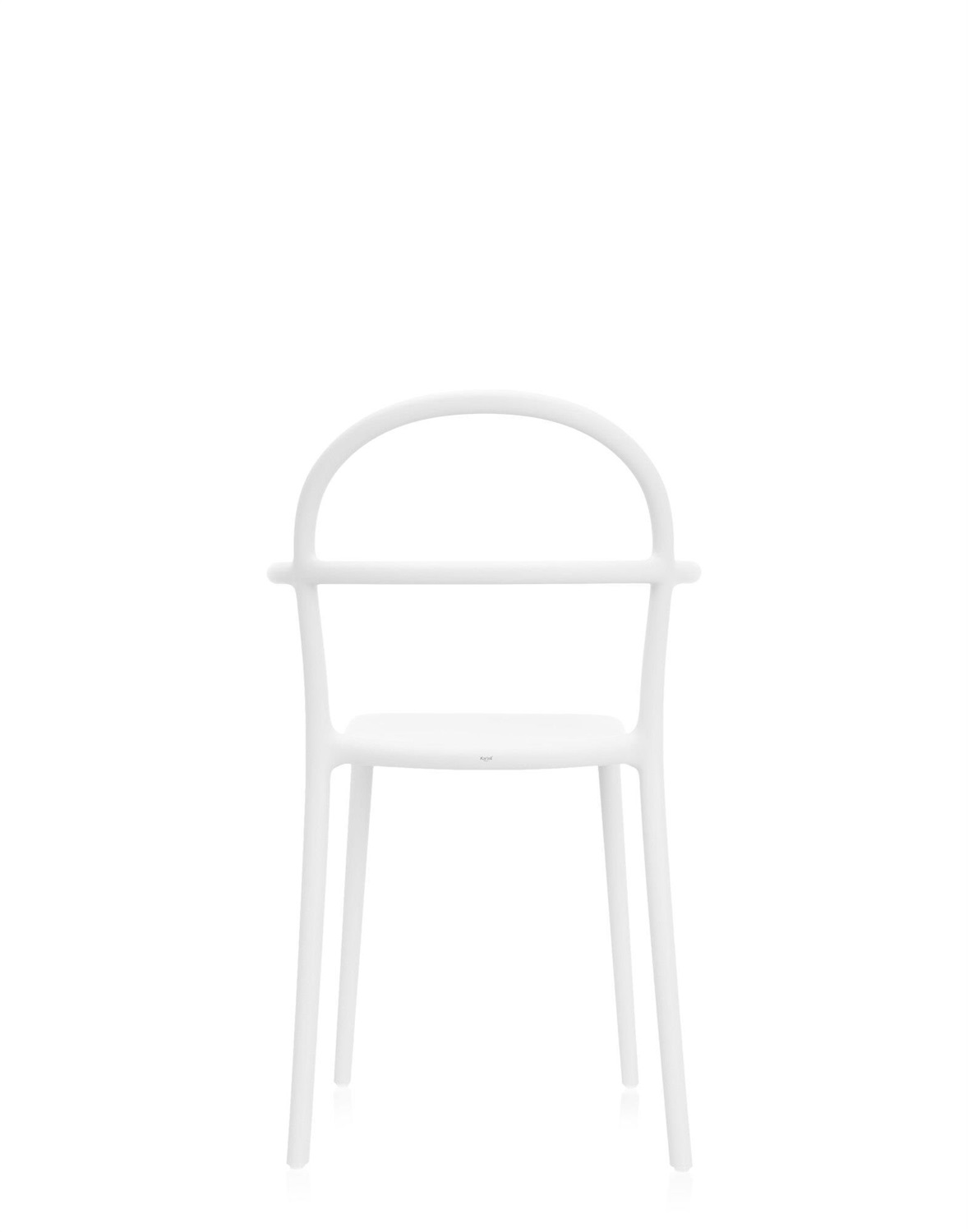 Kartell Generic C - Set da 2 sedie impilabili in Polipropilene Bianco - Design Philippe Starck