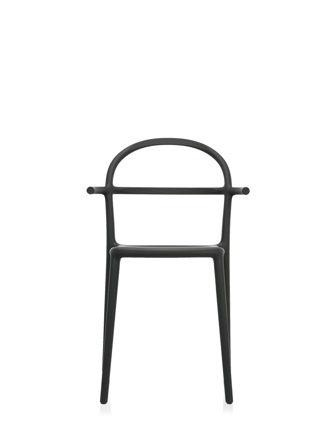 Kartell Generic C Sedia Impilabile Nero - Design Philippe Starck, 52 x 83.5 x 51 cm, Set da 2