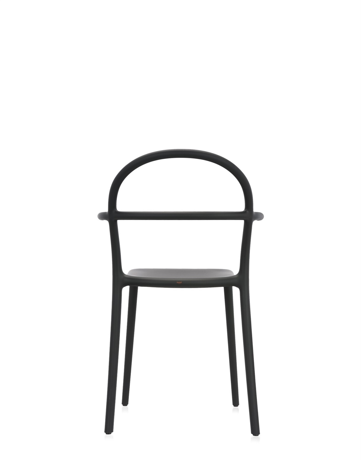 Kartell Generic C Sedia Impilabile Nero - Design Philippe Starck, 52 x 83.5 x 51 cm, Set da 2
