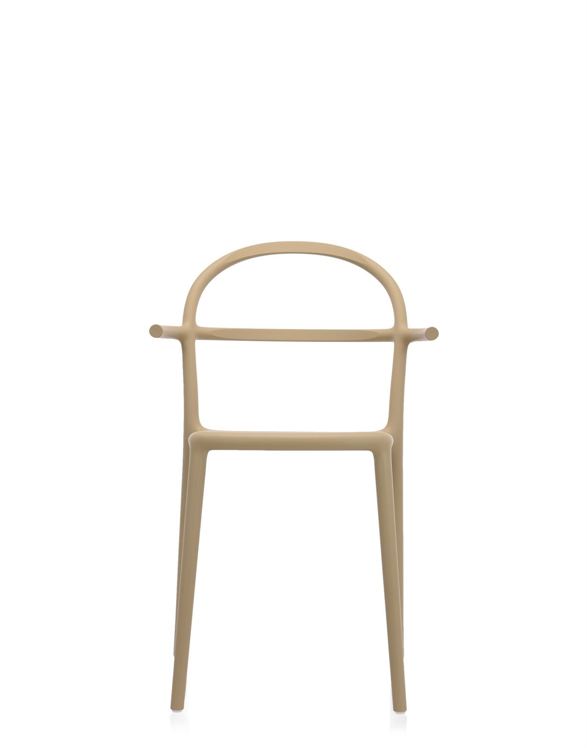 Kartell Generic C Poltrona Impilabile Beige - Design Philippe Starck - 52 x 83.5 x 51 cm