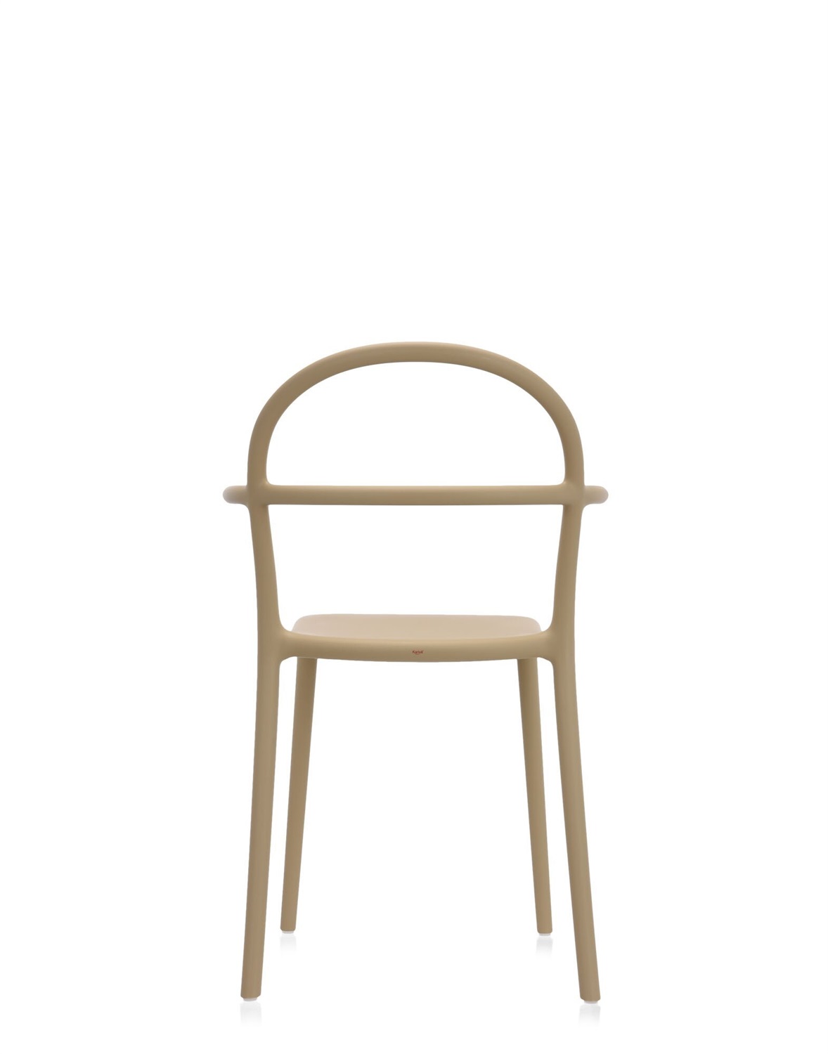 Kartell Generic C Poltrona Impilabile Beige - Design Philippe Starck - 52 x 83.5 x 51 cm