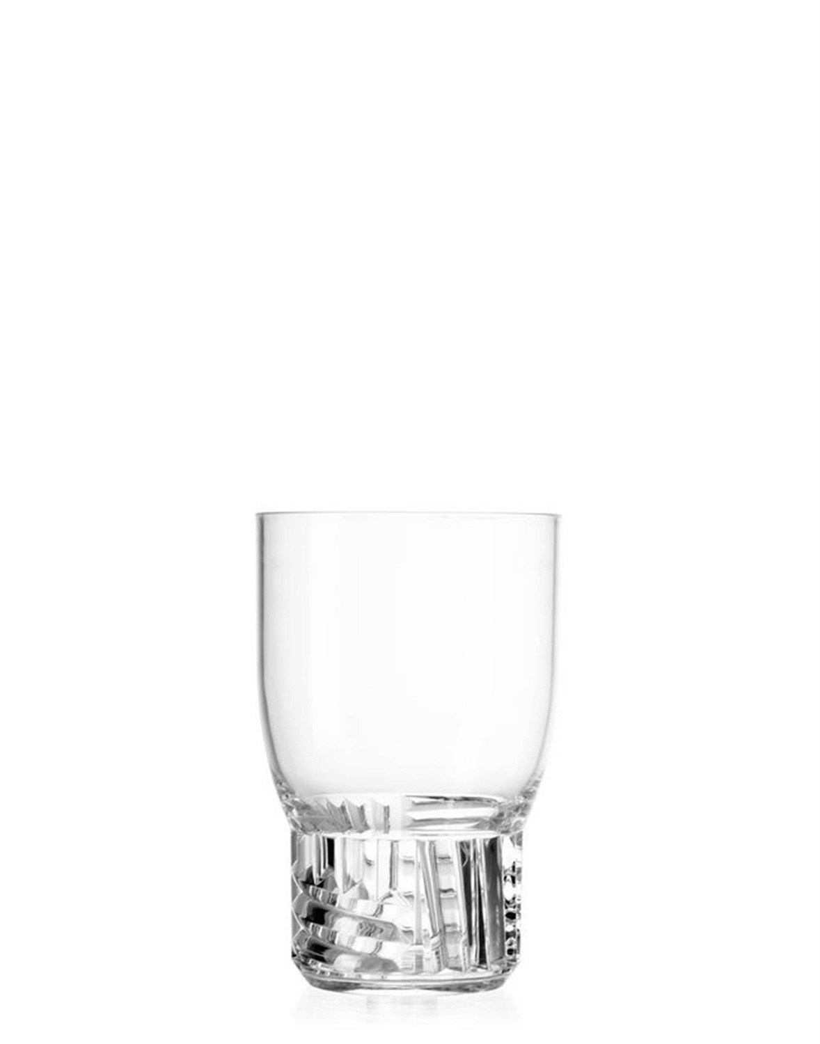 Kartell Bicchiere Trama - Set da 4 - Trasparente - Tecnopolimero - Design Patricia Urquiola - Ø 8,5 x H 13 cm