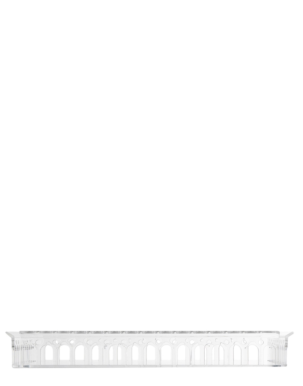 Kartell Vassoio Piazza Trasparente Cristallo - Design Fabio Novembre, 48 x 37 x 6 cm