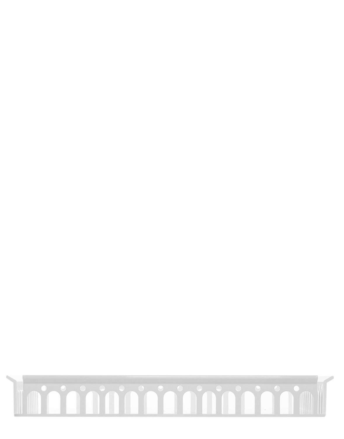 Kartell Vassoio Piazza Bianco - Design Fabio Novembre, 48 x 37 x 6 cm, Peso 1.25 Kg