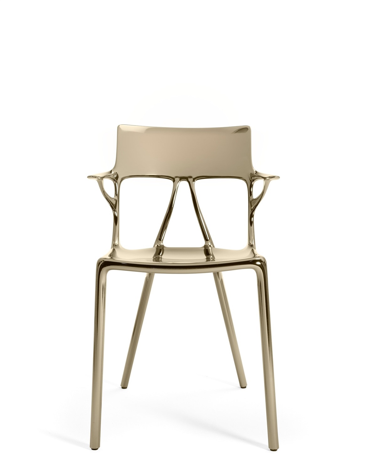 Kartell Poltrona A.I - Design Philippe Starck in Metallo e Tecnopolimero Riciclato, Dimensioni 55x55x80 cm