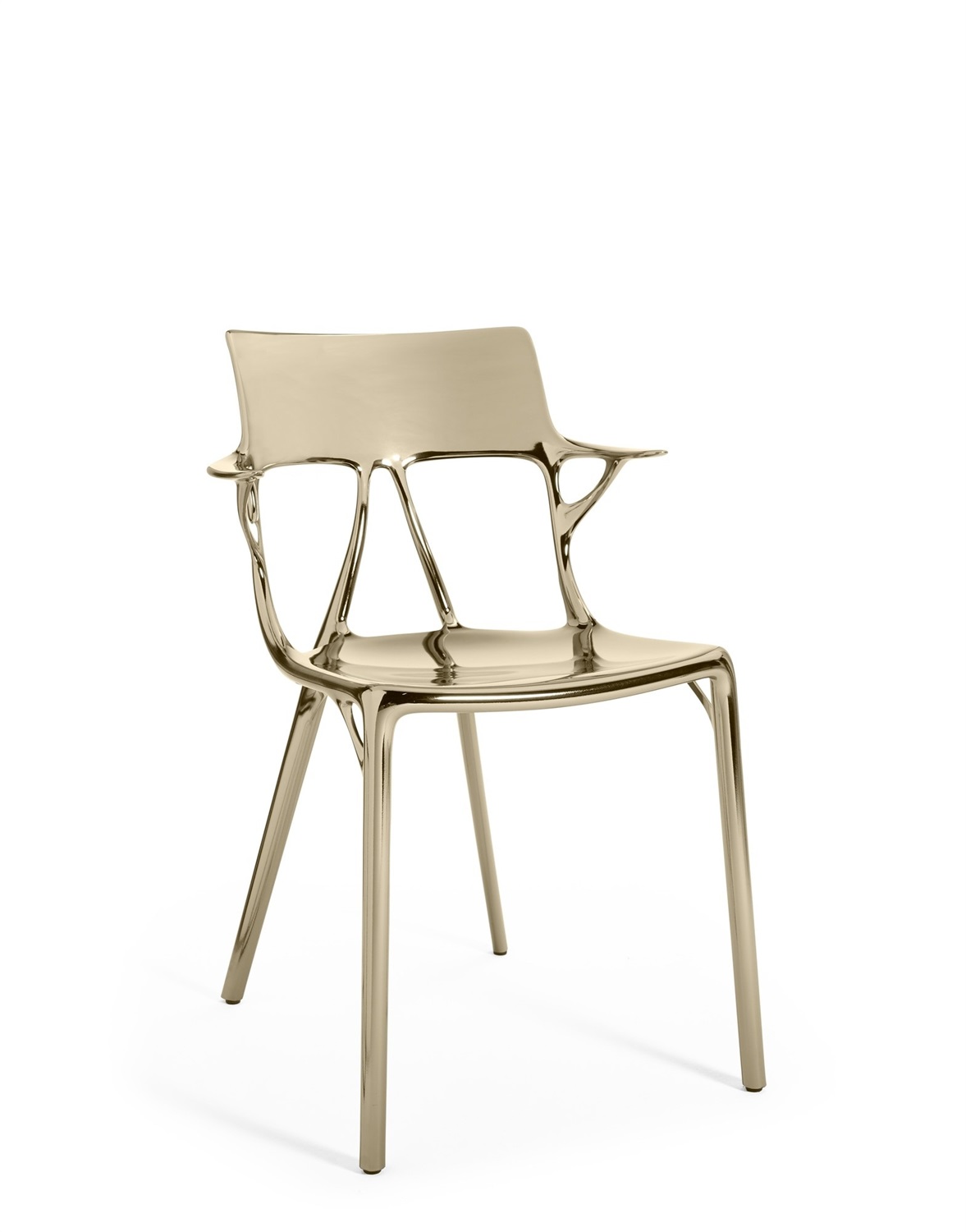 Kartell Poltrona A.I - Design Philippe Starck in Metallo e Tecnopolimero Riciclato, Dimensioni 55x55x80 cm