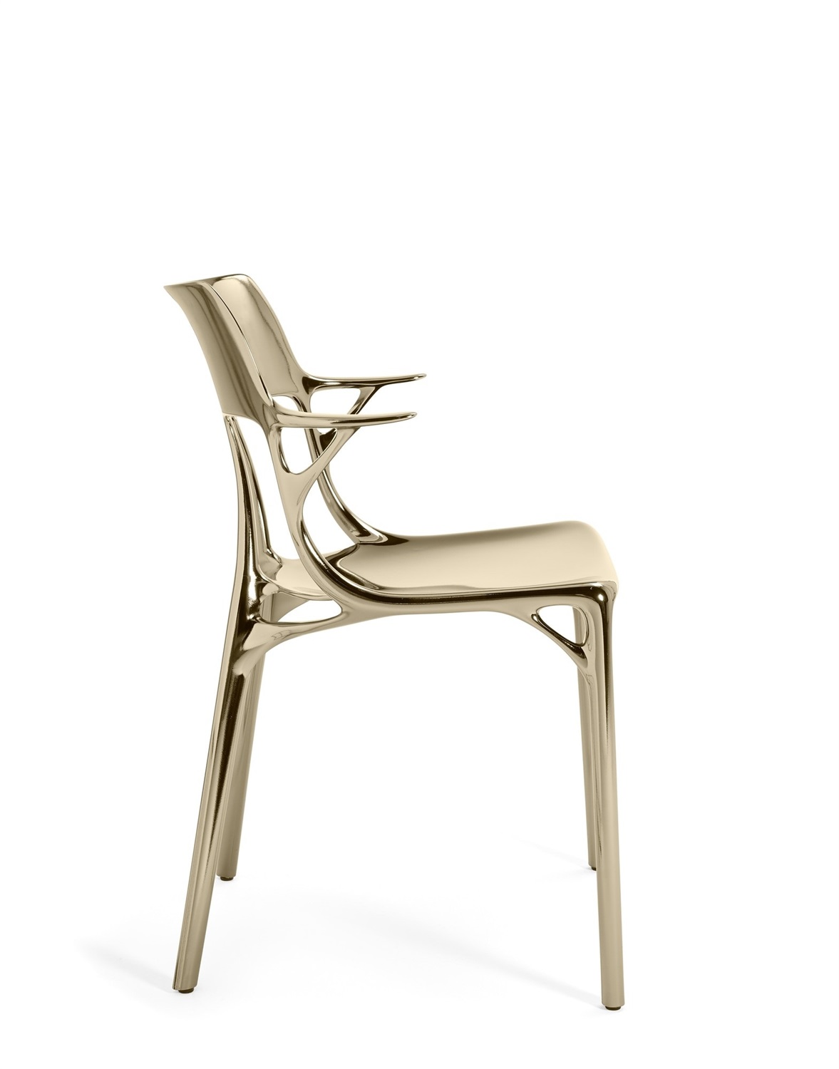 Kartell Poltrona A.I - Design Philippe Starck in Metallo e Tecnopolimero Riciclato, Dimensioni 55x55x80 cm