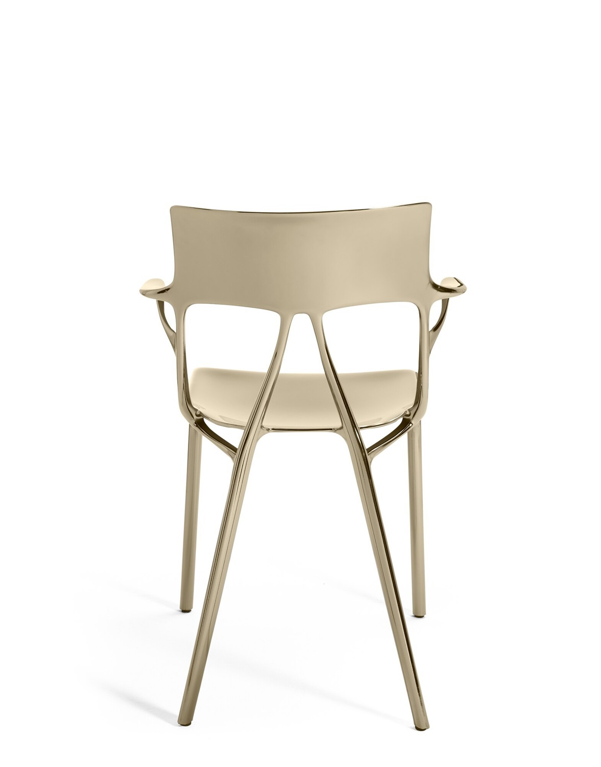 Kartell Poltrona A.I - Design Philippe Starck in Metallo e Tecnopolimero Riciclato, Dimensioni 55x55x80 cm