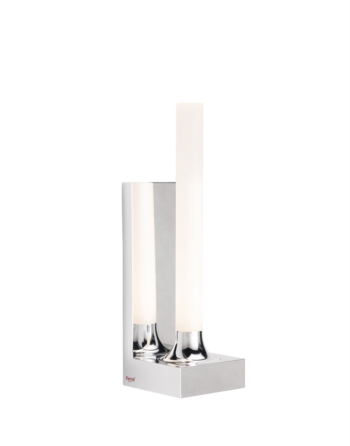 Kartell Goodnight Lampada da Parete - Design Philippe Starck, Metallo e ABS Riciclato, Cromo Lucido, 29 cm