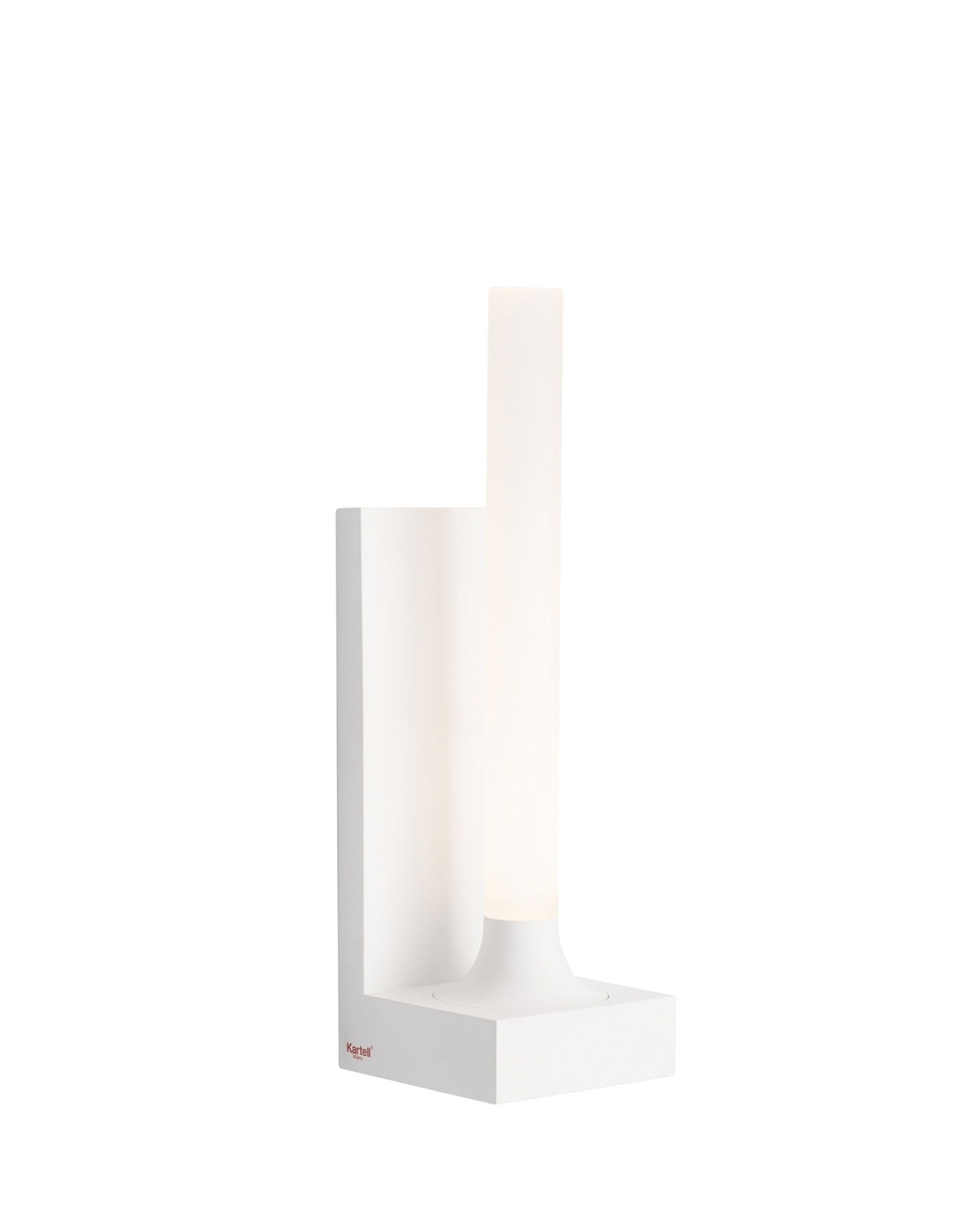Kartell Applique Goodnight - Bianco - Design Philippe Starck - Materiale ABS Riciclato - Dimensioni: L 9 x P 9 x H 29 cm