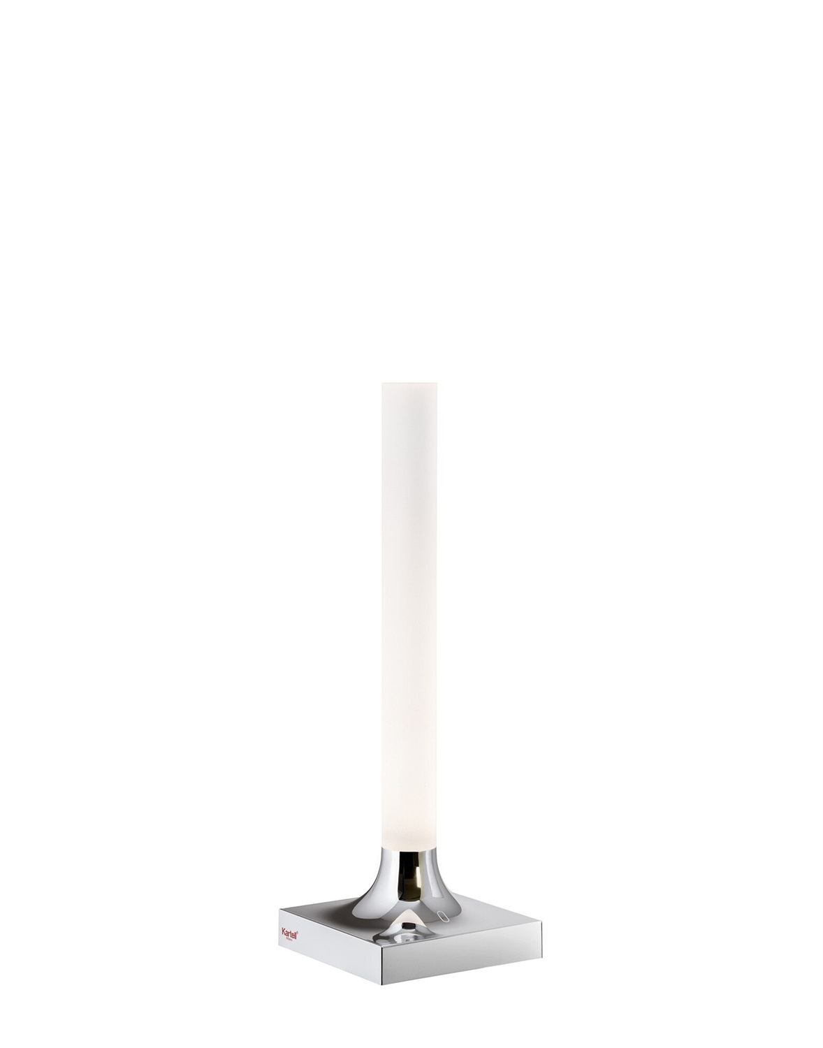KARTELL Goodnight Lampada da Tavolo Cromo Lucido Ricaricabile Senza Fili - 29cm - Design Philippe Starck