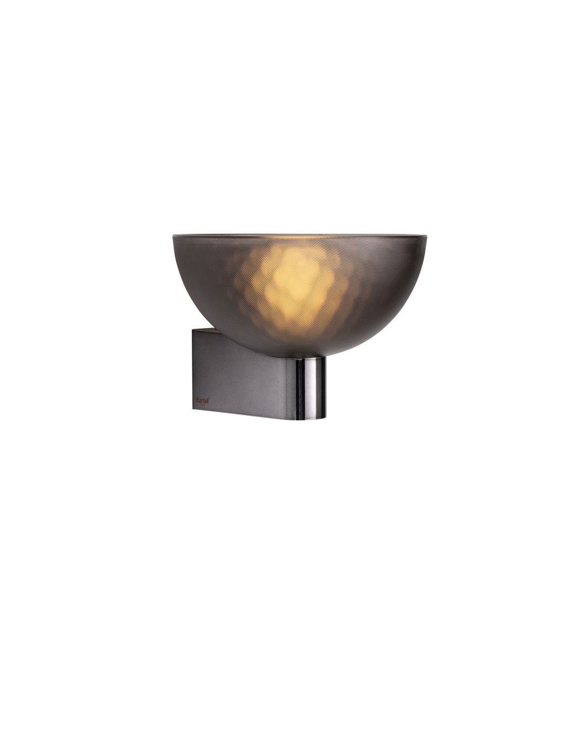 Kartell Fata Applique Lampada da Parete Fumè - Design Piero Lissoni, LED Regolabile, 16x17x12 cm