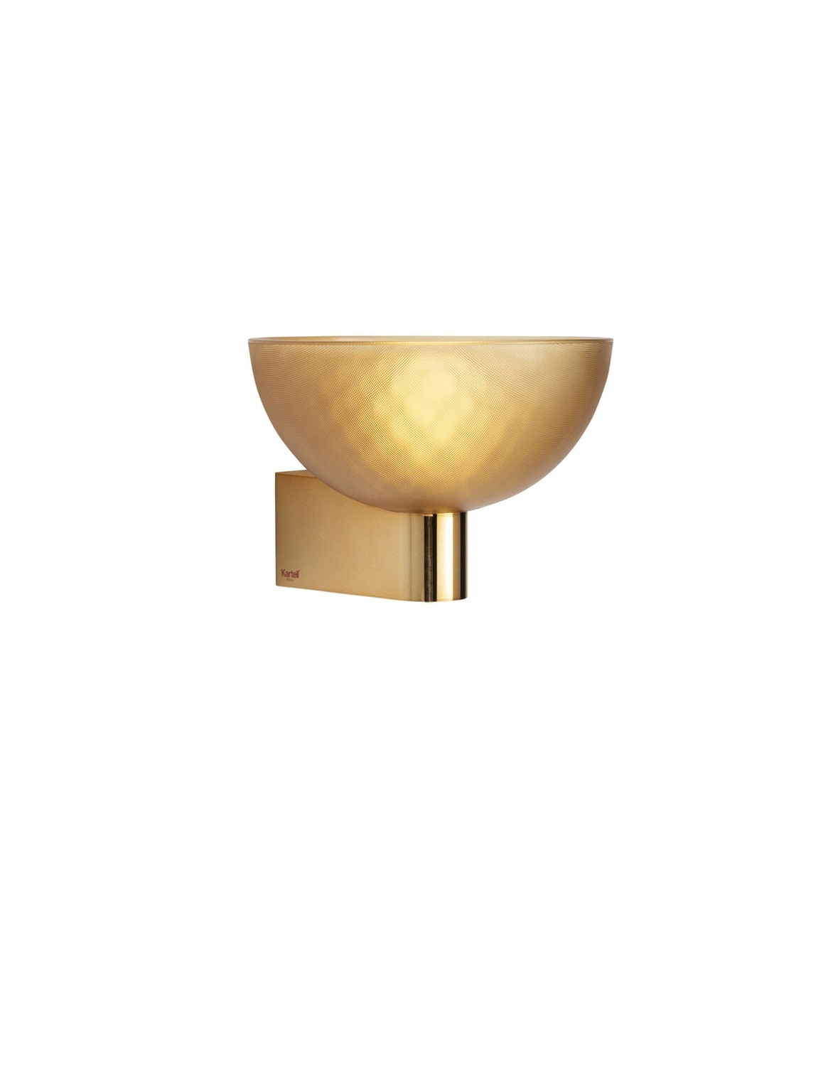 Kartell Fata Applique Lampada da Parete - Ambra/Arancione, Tecnopolimero Riciclato, Designer Piero Lissoni, 16x17x12 cm