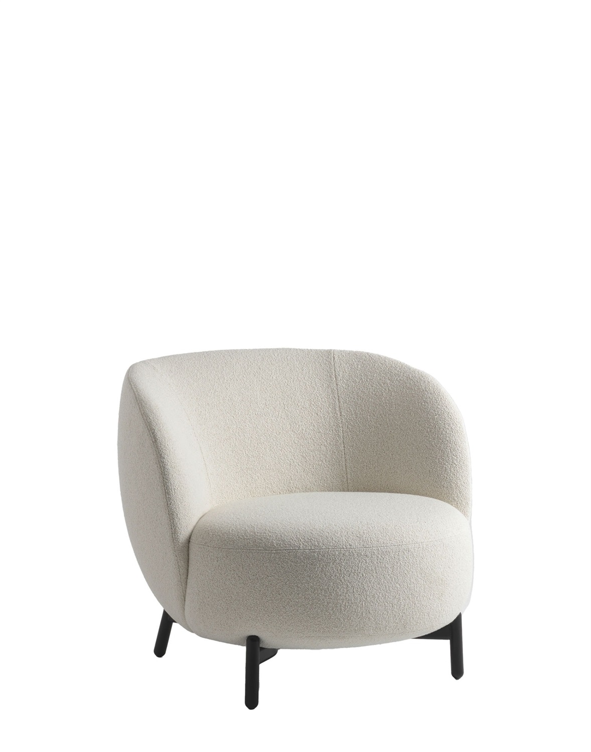 Kartell Poltrona Lunam - Bianco - Tessuto bouclé - Design di Patricia Urquiola