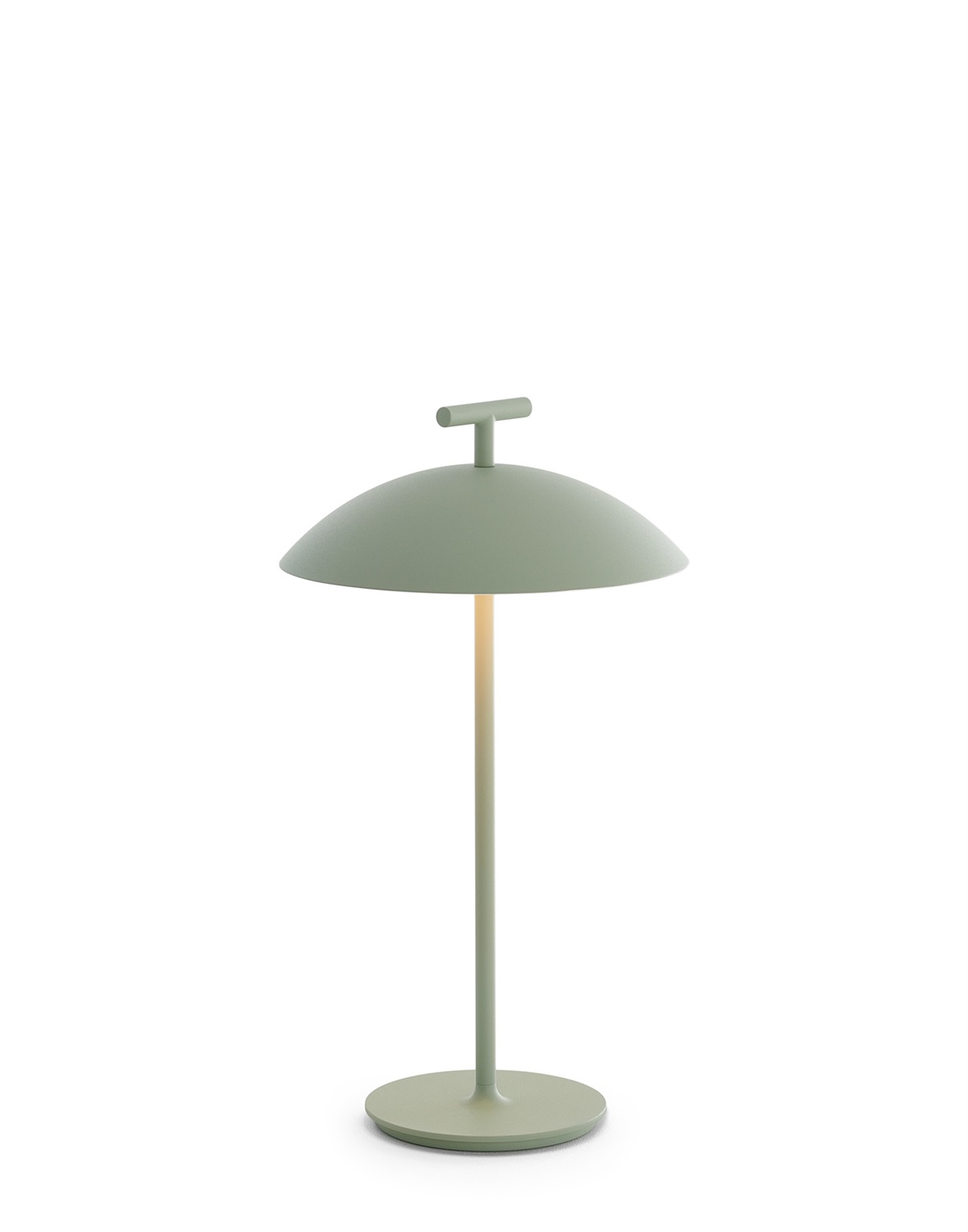 Kartell Mini Geen-A Lampada da Tavolo Portatile Verde - LED Dimmerabile, Ricaricabile, Design di Ferruccio Laviani