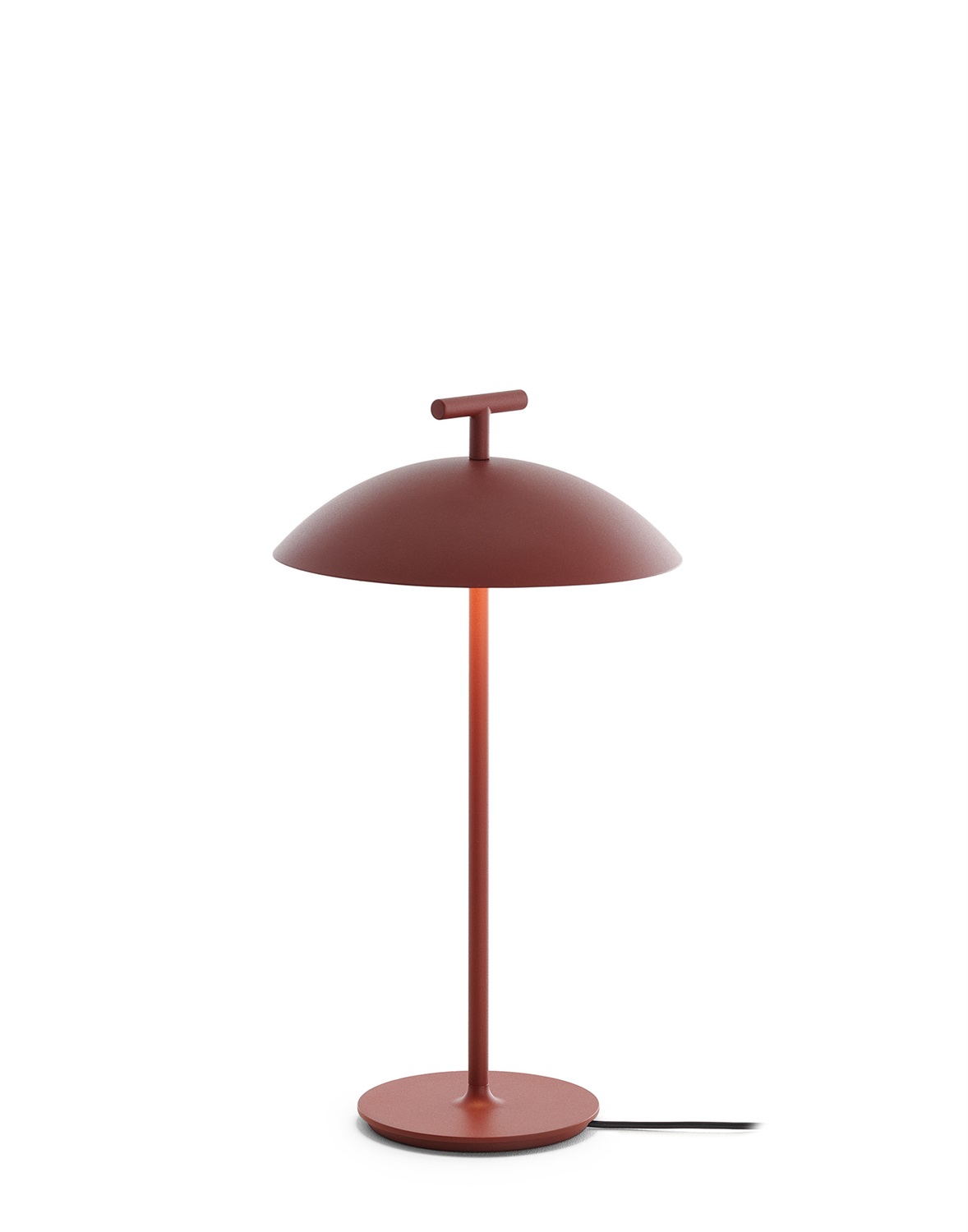 Kartell Mini Geen-A lampada da tavolo rossa - Ø 200 mm, H 362 mm, LED 1,5W, 2700K