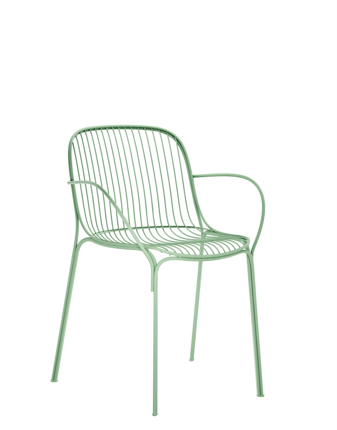 Kartell Poltrona HiRay Verde in Acciaio Galvanizzato - Design di Ludovica & Roberto Palomba