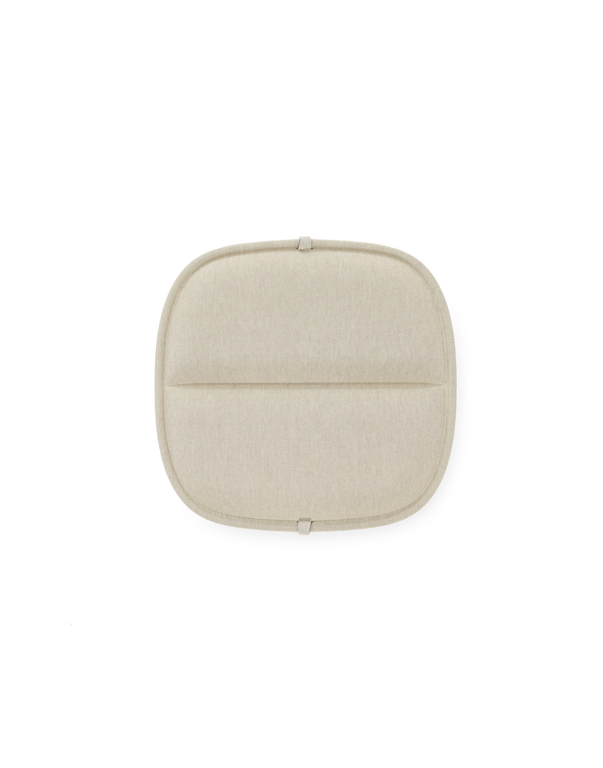Kartell Hiray Cuscino per Sedia da Esterno - Tessuto Riciclato Beige, Design di Ludovica & Roberto Palomba
