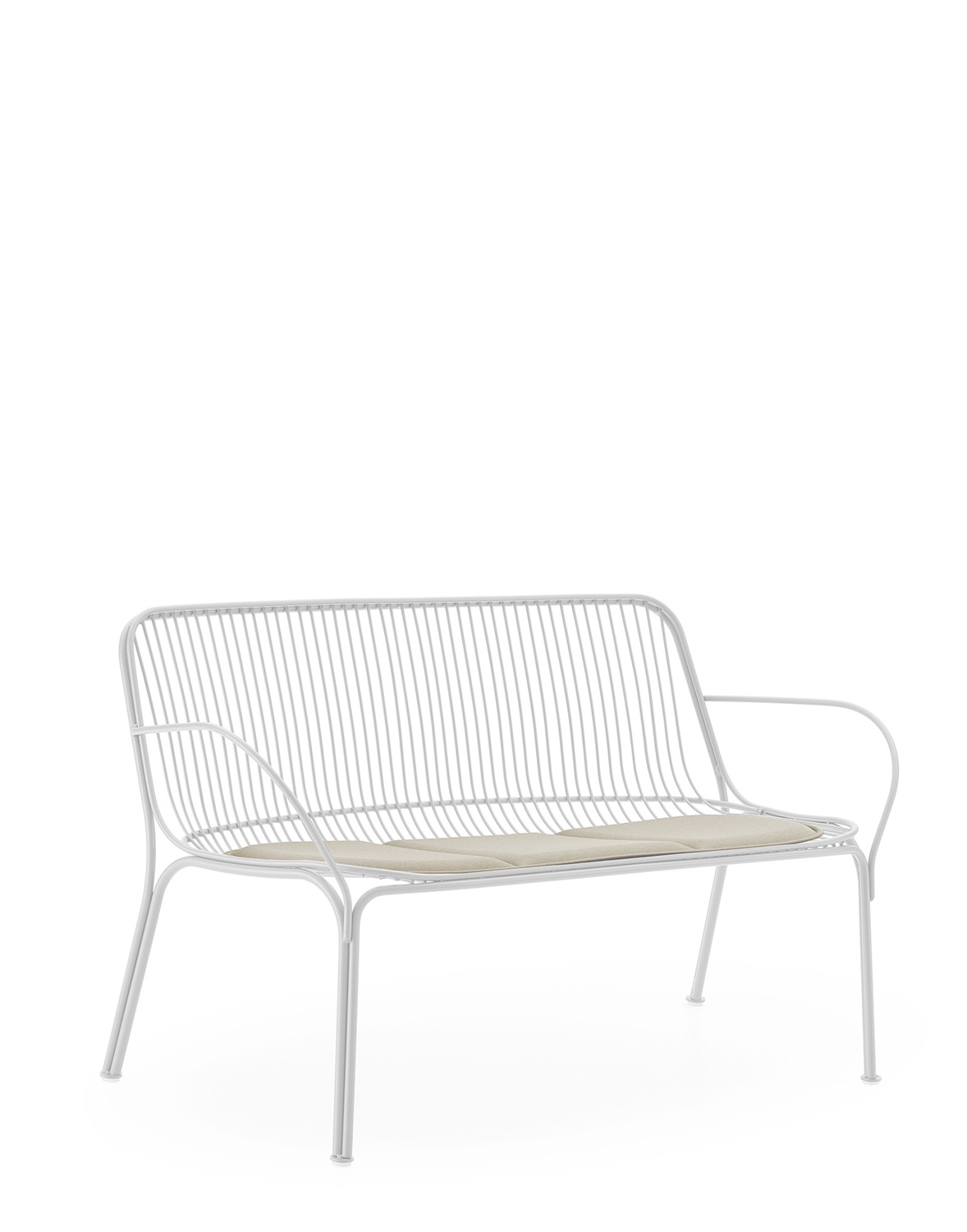Kartell HiRay - Cuscino per divano esterni in tessuto riciclato, 96x44 cm, design di Ludovica & Roberto Palomba