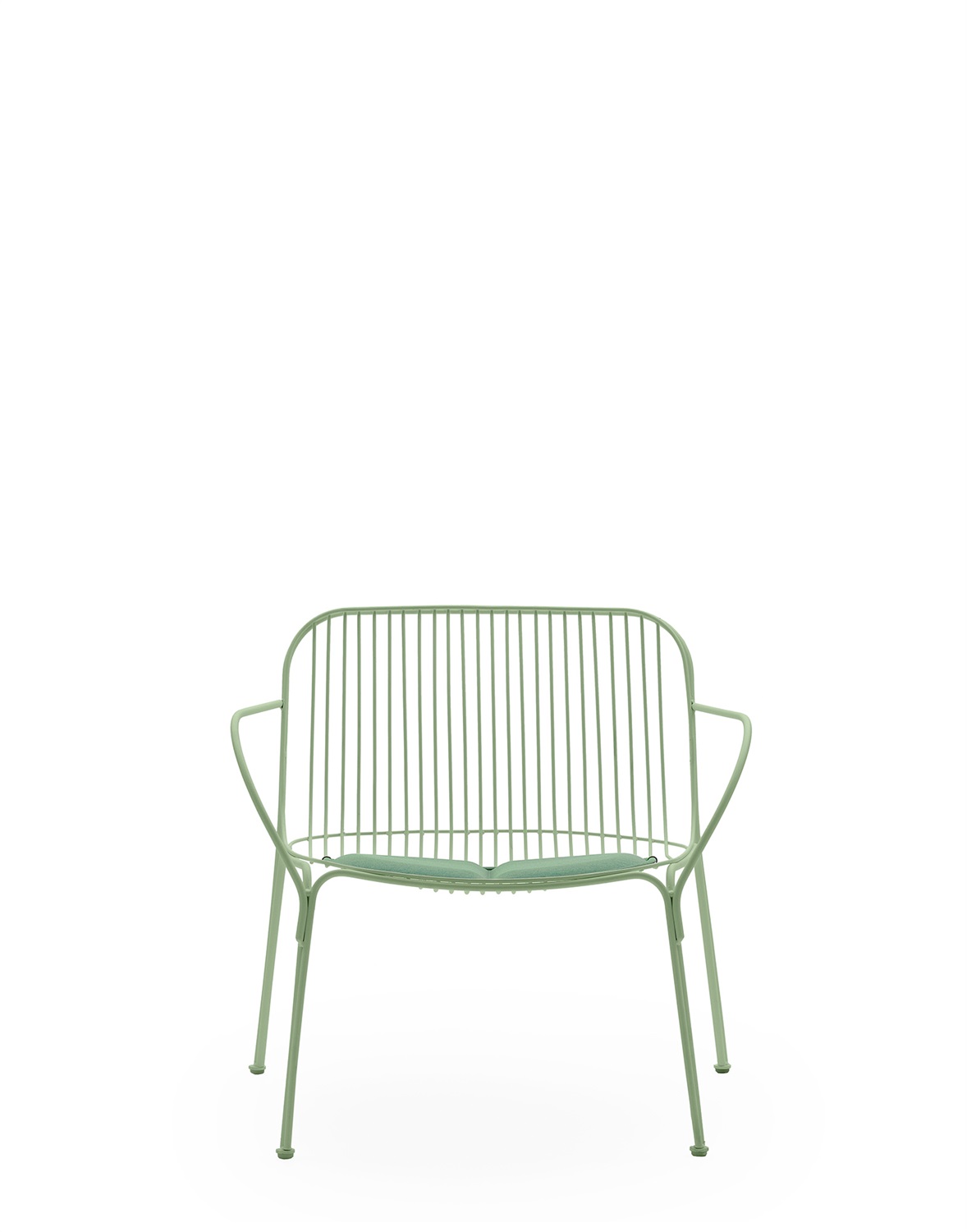 Kartell HiRay - Cuscino Verde in Tessuto Riciclato per Esterni - Design di Ludovica & Roberto Palomba