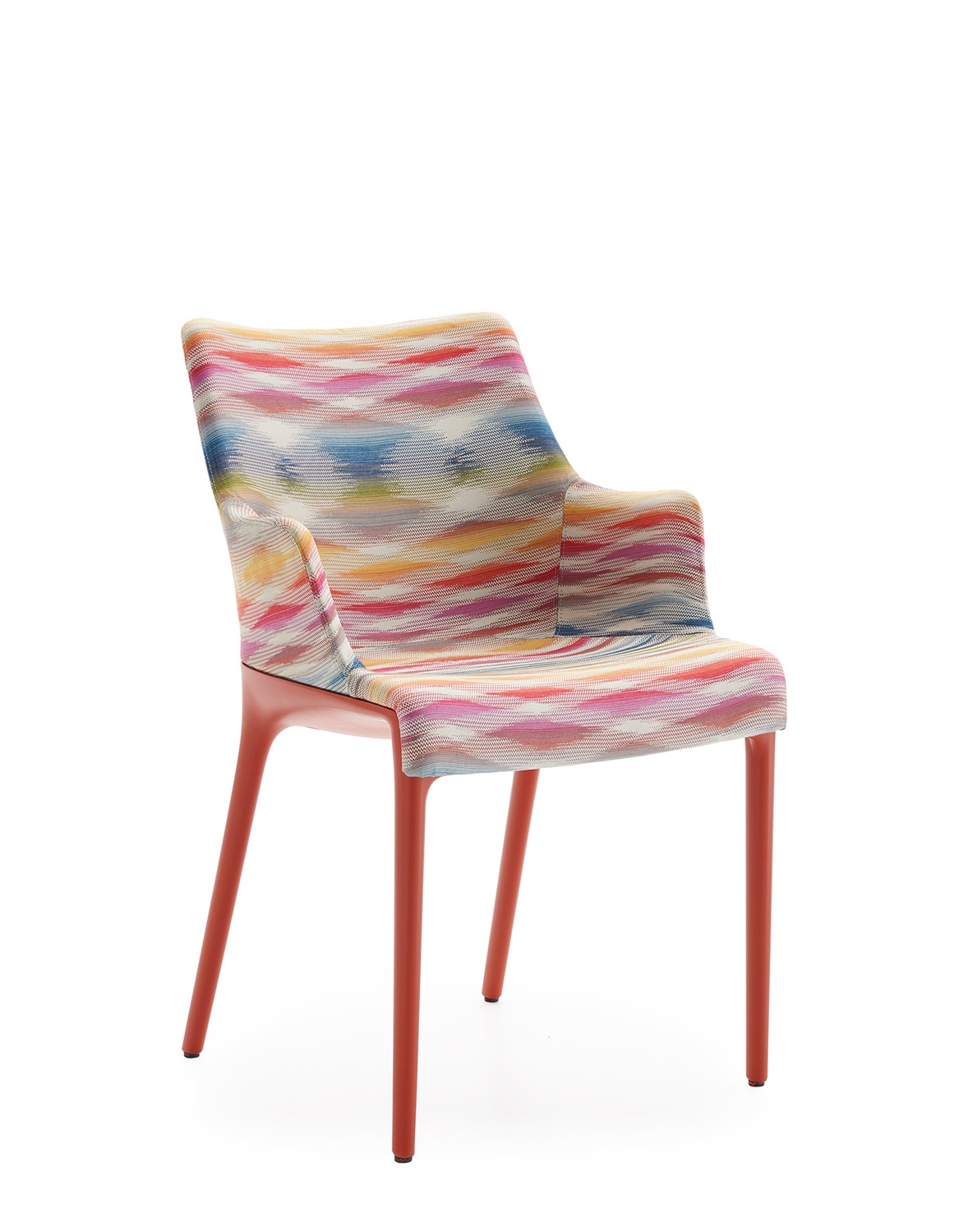 Kartell 06275MW Sedia con Braccioli Eleganza Missoni - Design Philippe Starck in Tessuto Jacquard