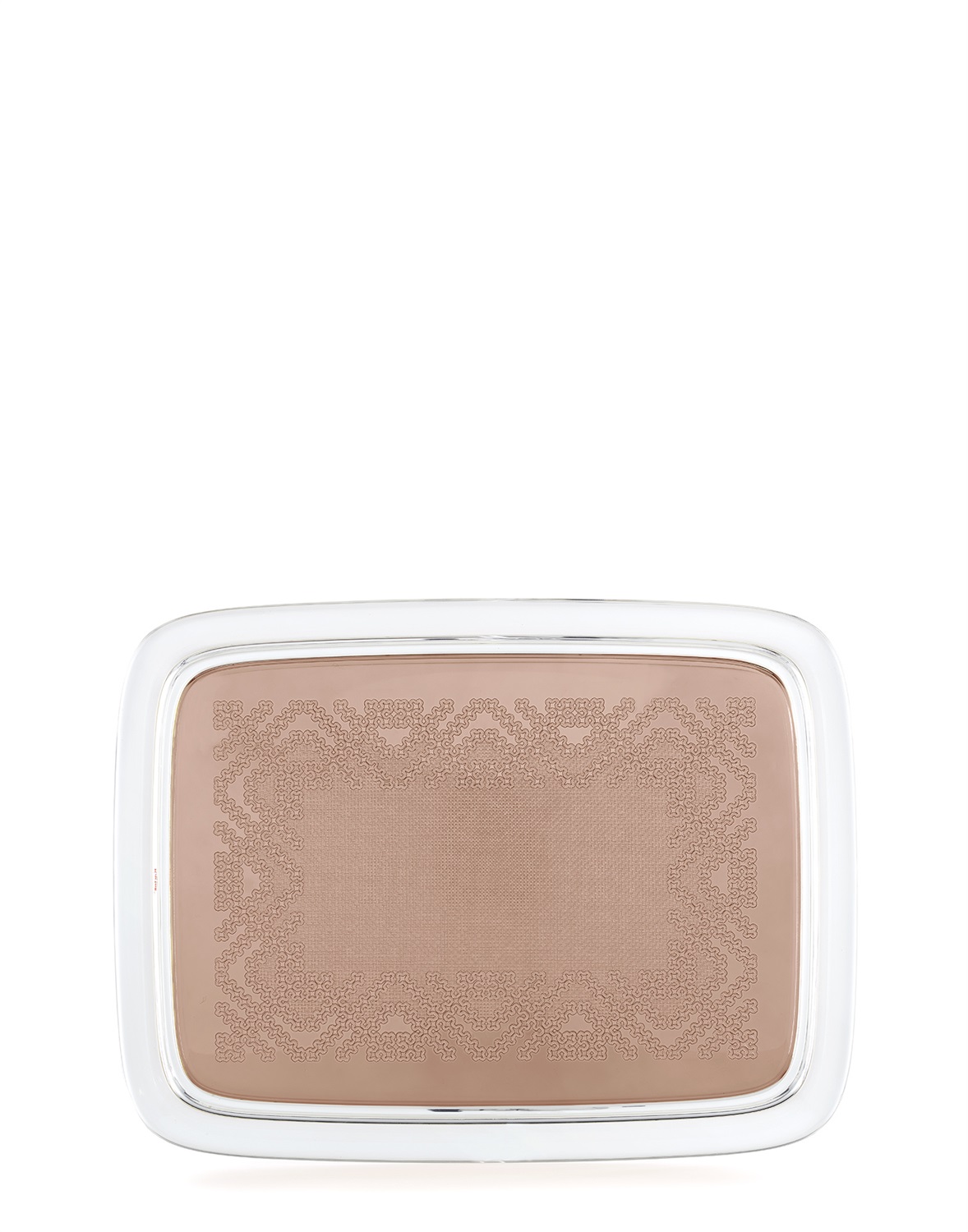 Kartell Vassoio Teatime 1965-OA in Plastica Marrone - Design di Philippe Starck con Dettagli Ricamati