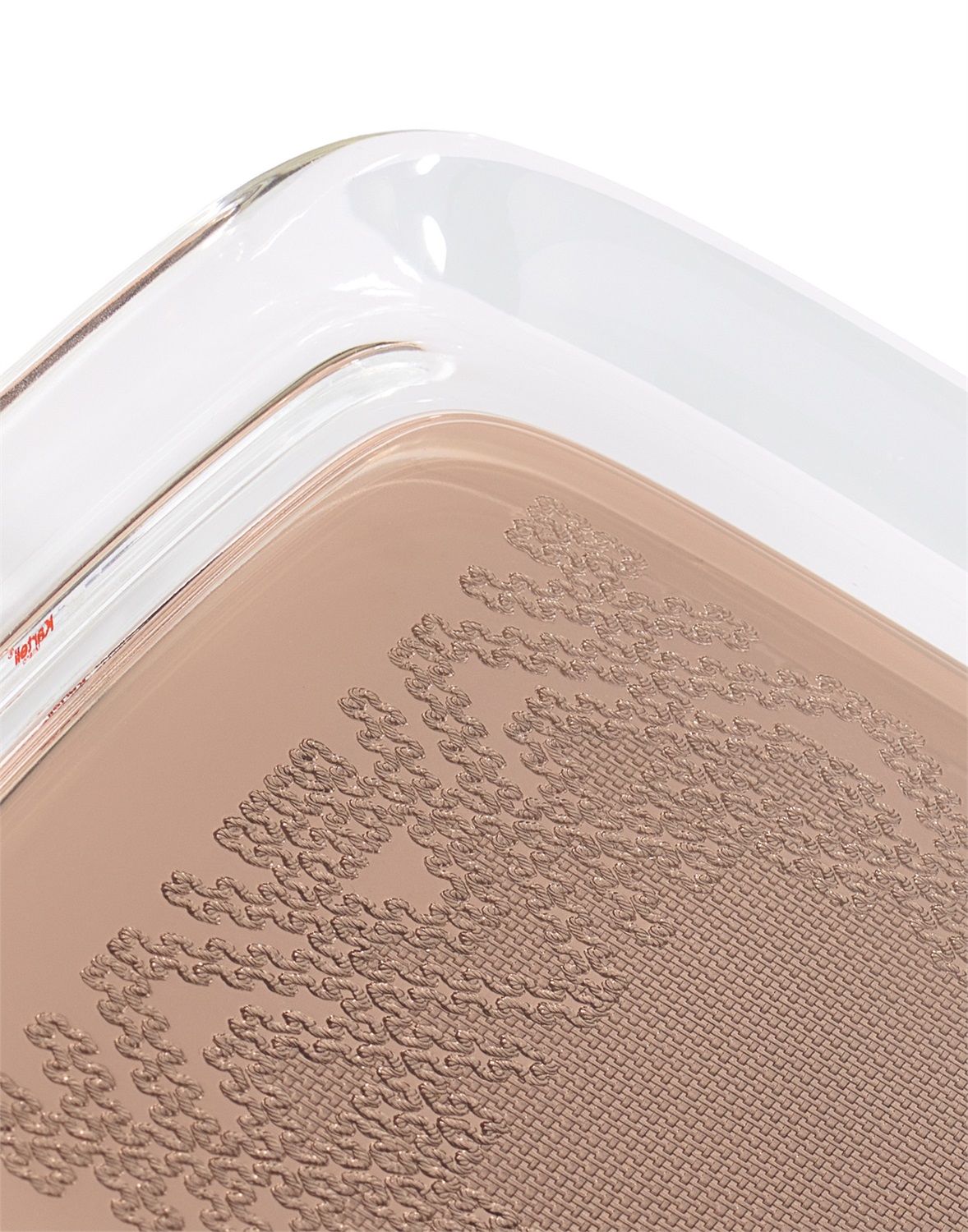 Kartell Vassoio Teatime 1965-OA in Plastica Marrone - Design di Philippe Starck con Dettagli Ricamati