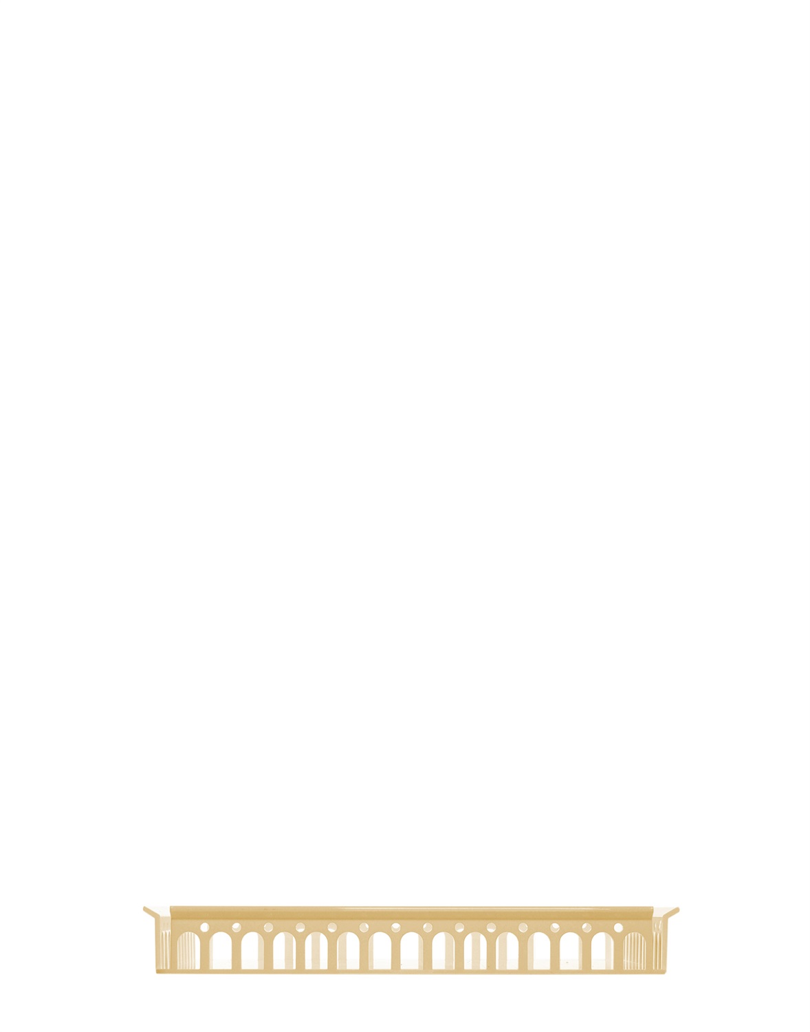 Kartell Vassoio Piazza 01441DA Beige - Design Ispirato all'Architettura di Lecce