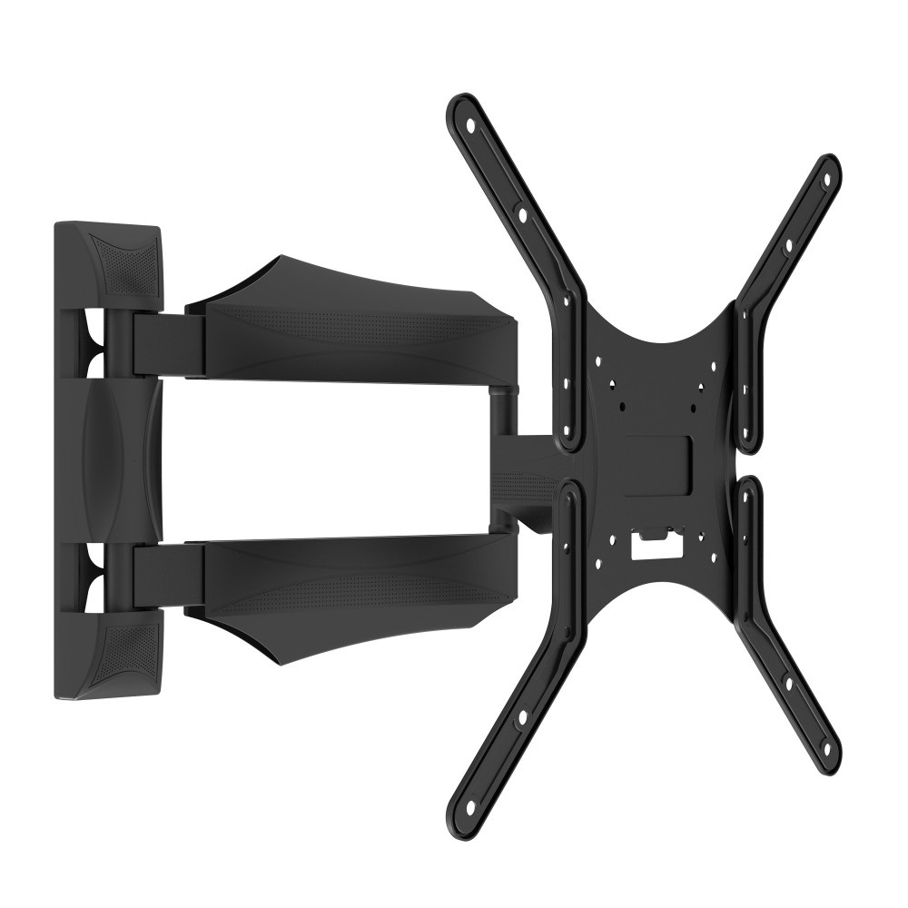 Techly ICA-PLB 271M Supporto TV a parete Full Motion 25-52'' Nero - Capacità 40kg, Regolazione Livello, Braccio Rotante