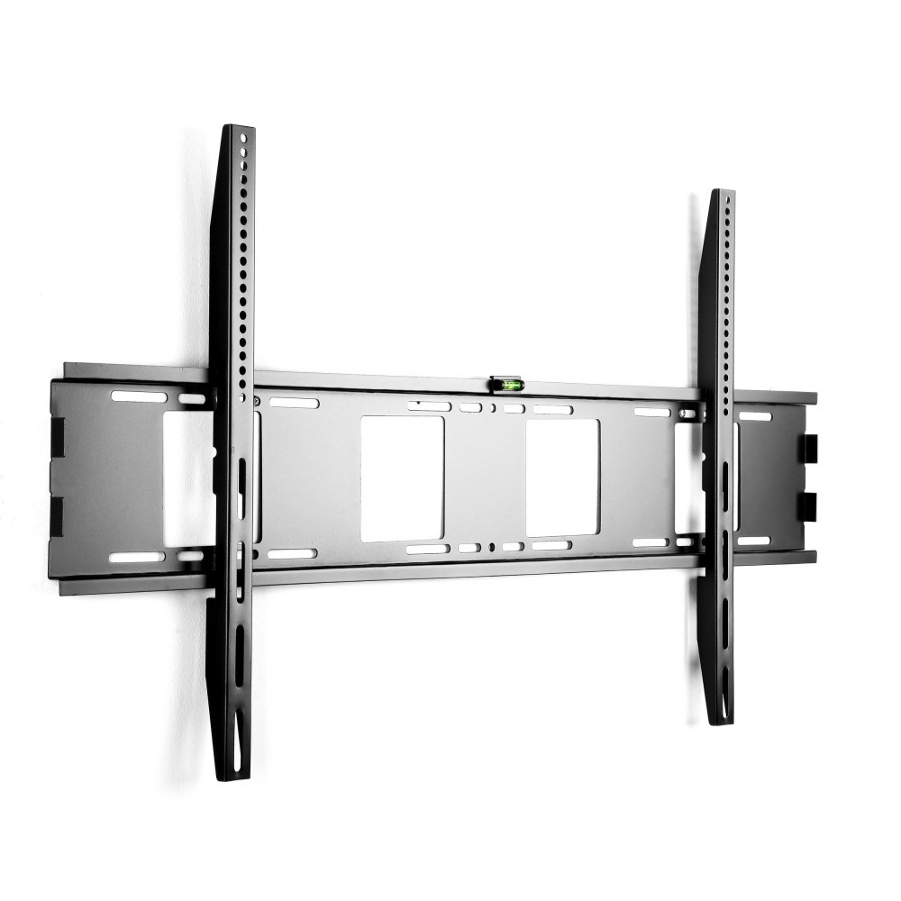 Techly ICA-PLB 2230 Supporto TV a Parete Fisso per Televisori da 55 a 100 Pollici, Capacità Max 150 kg, Compatibile VESA fino a 600x600 mm, Nero