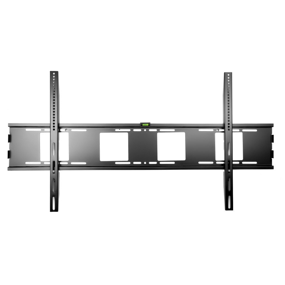 Techly ICA-PLB 2230 Supporto TV a Parete Fisso per Televisori da 55 a 100 Pollici, Capacità Max 150 kg, Compatibile VESA fino a 600x600 mm, Nero
