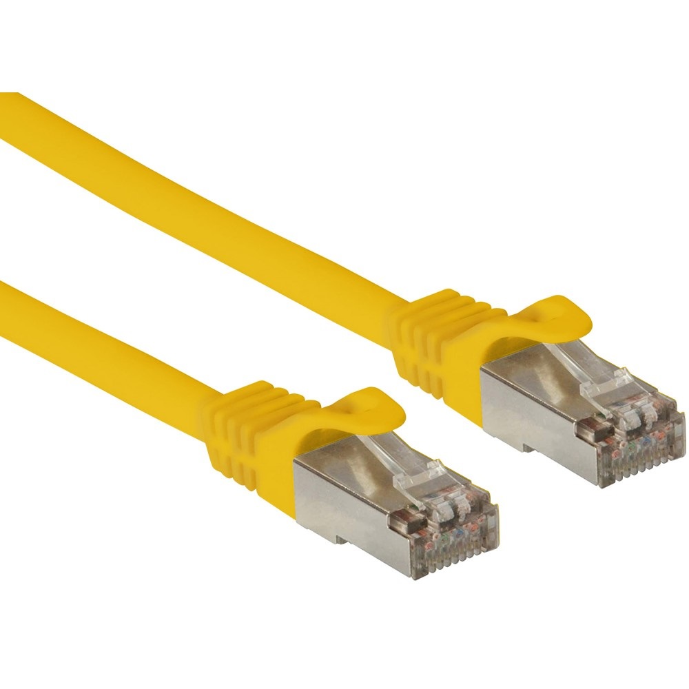 Techly Professional Cavo di Rete Patch Cat. 6A SFTP LSZH 2m in Rame Giallo