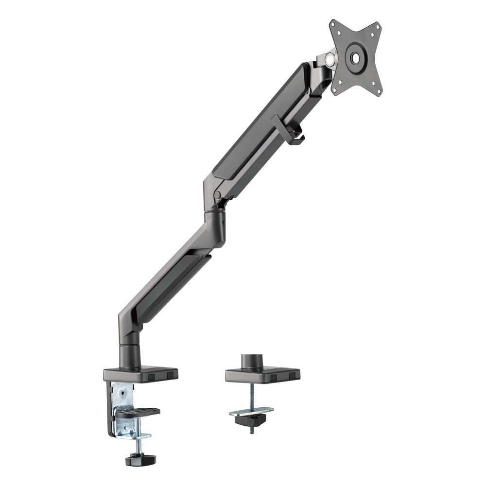 Techly ICA-LCD 3712 Supporto da Scrivania per Monitor LED 17-32'' con Molla a Gas - Nero