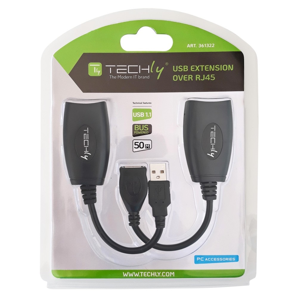 Techly IUSB-EXTENDTY5 Extender USB fino a 50 metri su Cavo Cat. 5E/6