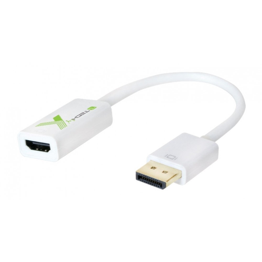 TECHLY - Adattatore DisplayPort a HDMI 4K Passivo per PC e Monitor