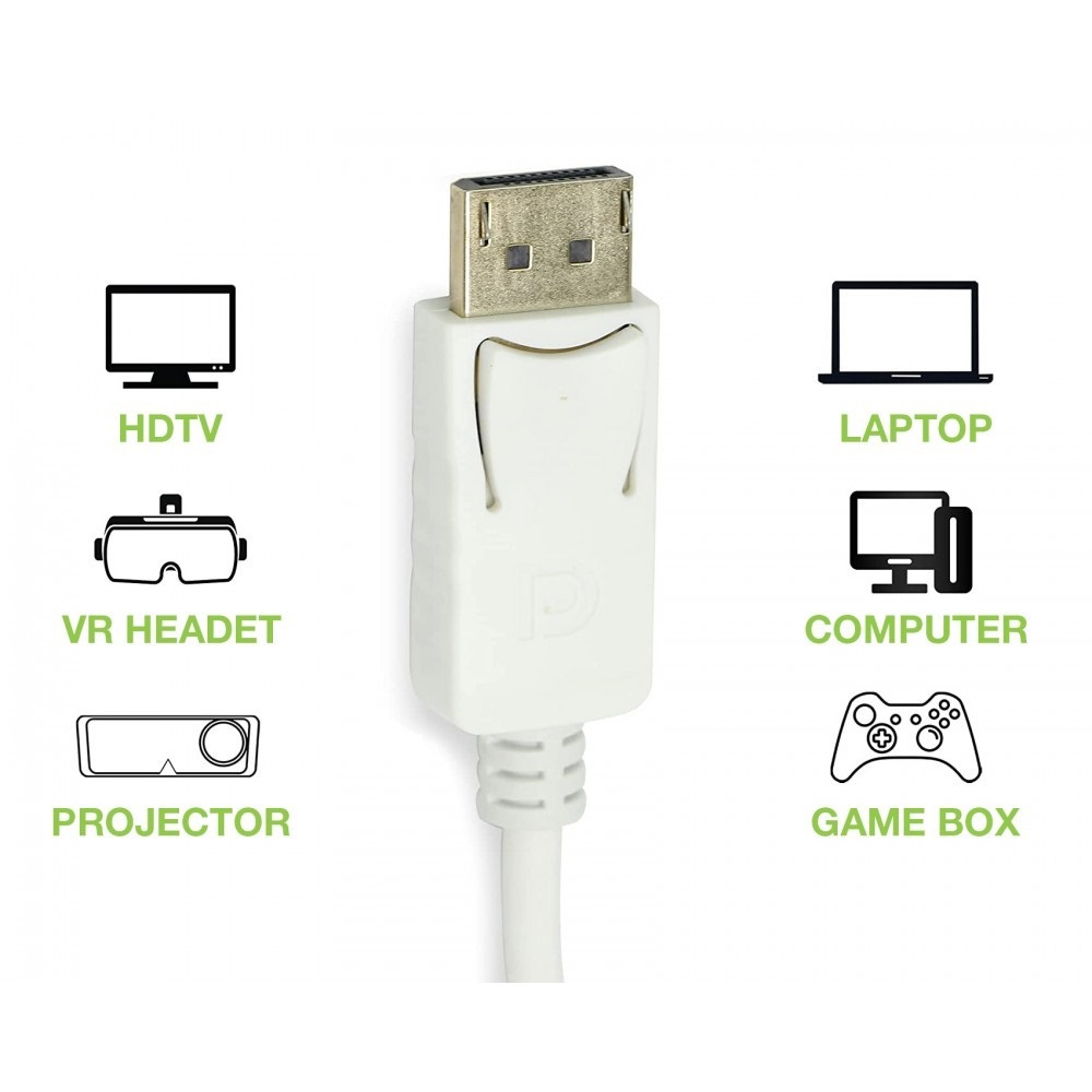 TECHLY - Adattatore DisplayPort a HDMI 4K Passivo per PC e Monitor
