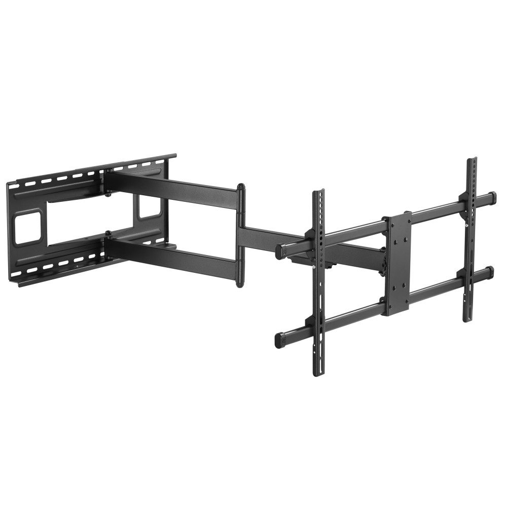 Techly ICA-PLB 490 Supporto TV a Parete Estensibile per TV LCD/LED 43-80'' Nero, VESA 200x200 e 800x400, Rotazione -90° a 90°, Inclinazione -15° a 5°