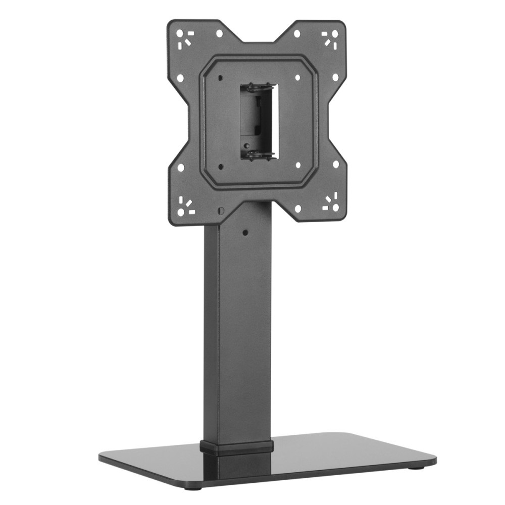 Techly ICA-LCD 323S Supporto da Tavolo Universale per TV e Monitor da 23 a 43 Pollici, Peso Massimo 40 kg, Rotazione /- 35°, Regolazione Altezza, Colore Nero