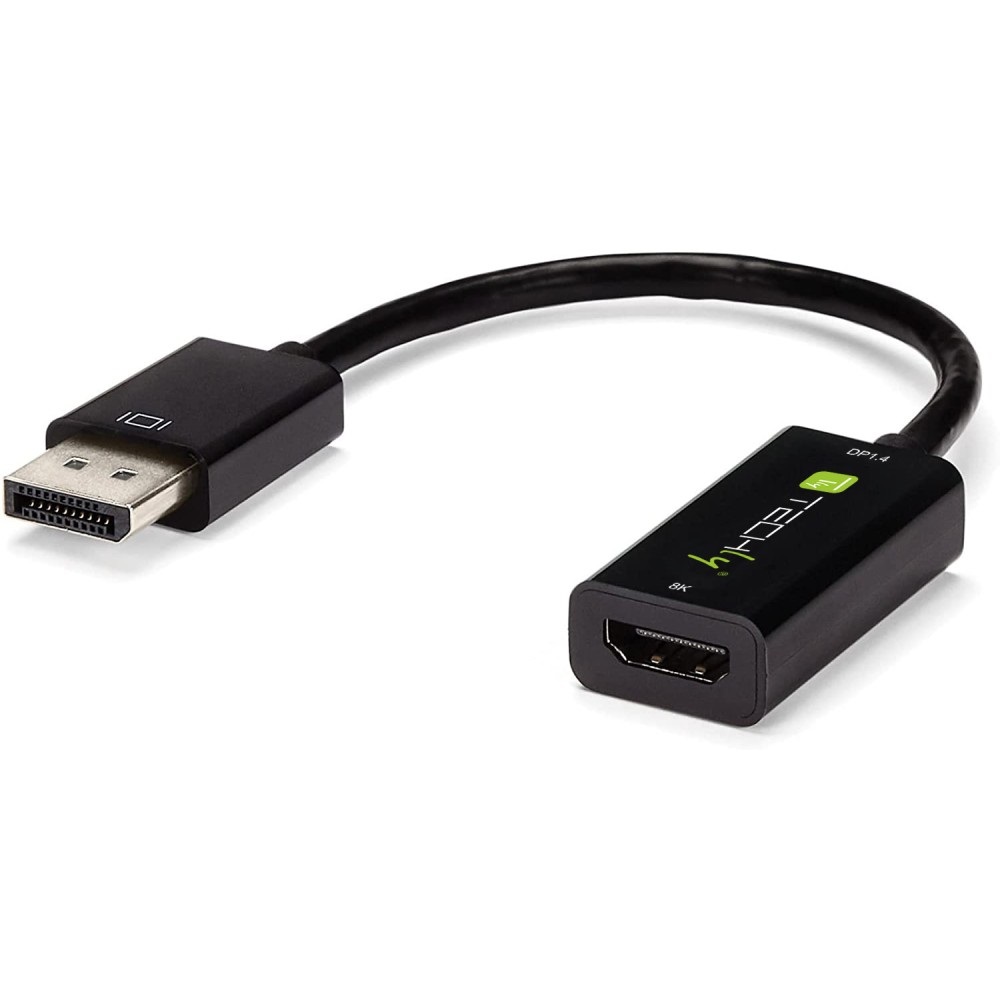 TECHLY Adattatore DisplayPort 1.4 a HDMI 8K Attivo Nero - IADAP DP-HDMIF8K