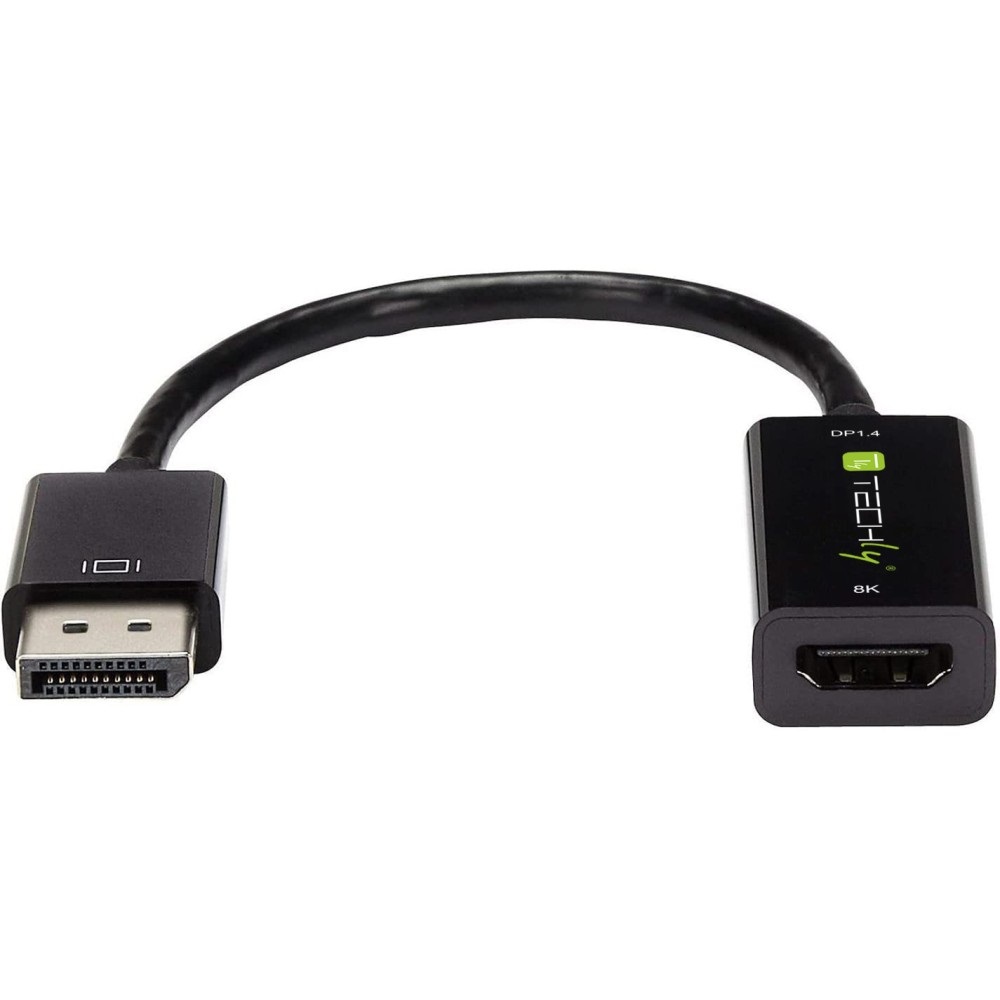 TECHLY Adattatore DisplayPort 1.4 a HDMI 8K Attivo Nero - IADAP DP-HDMIF8K