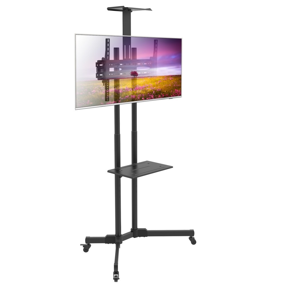 Techly ICA-TR216T Supporto TV a parete 37-70'' (94-177,8 cm) Nero - Capacità 50 kg, Inclinazione -15°/ 15°