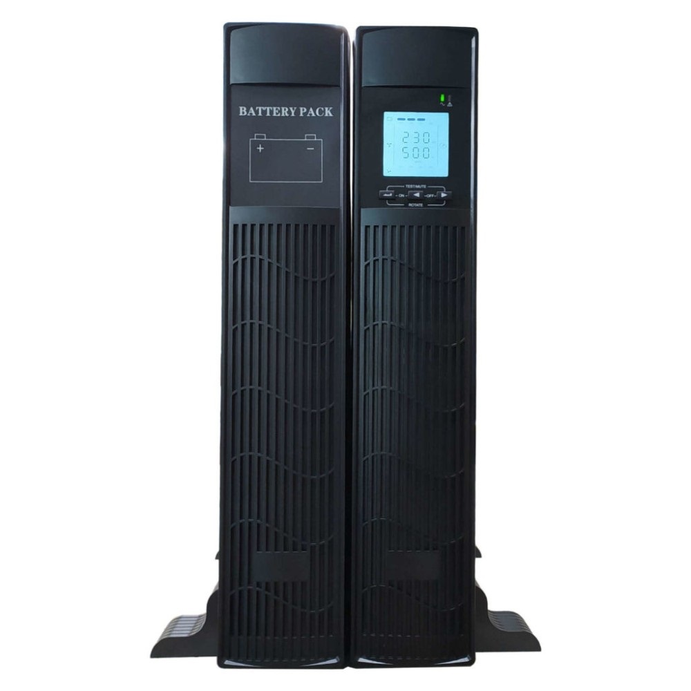 Techly Professional Gruppo di Continuità UPS 3000VA 2700W OnLine Doppia Conversione Tower/Rack con Batterie Hot Swap