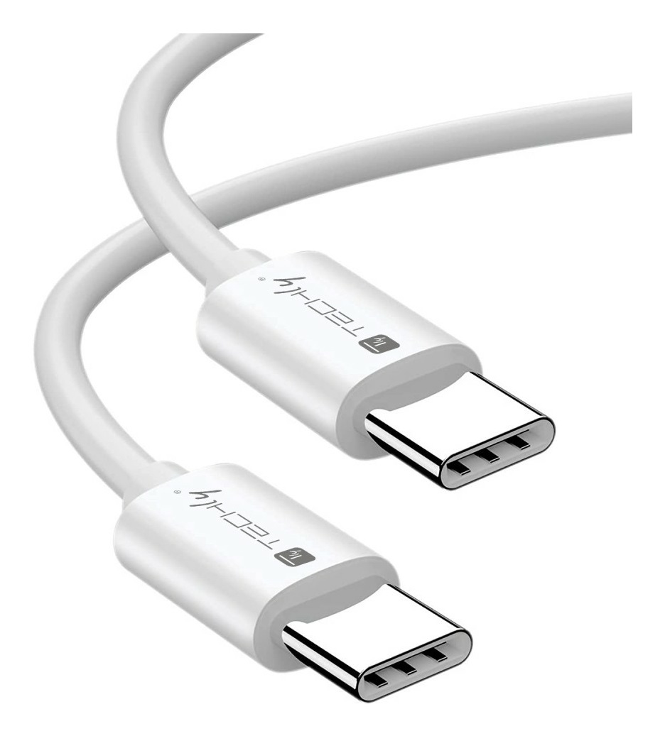 Techly Cavo USB4 Gen3 EPR USB-C™ M/M 40G 240W PD3.1 8K E-Mark Certificato 1m Bianco