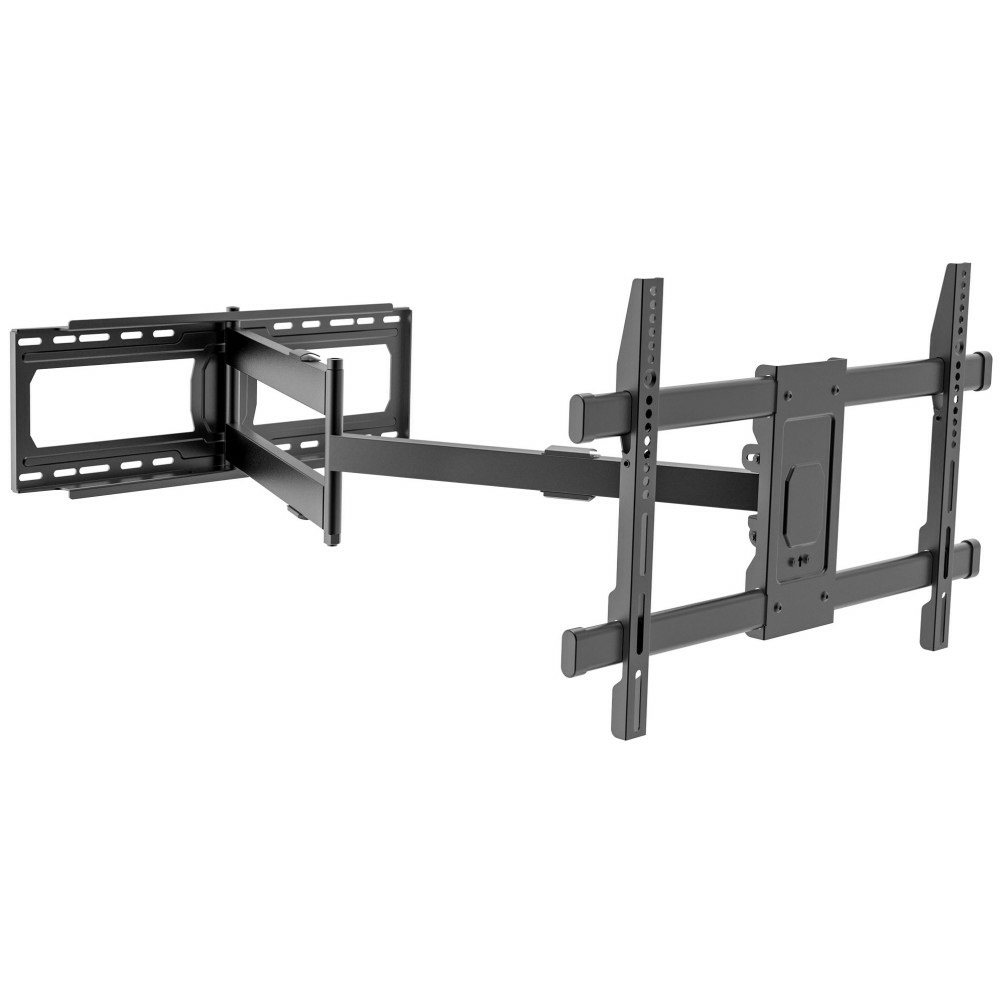 Techly ICA-PLB-721 Supporto TV a parete Extra Long Full Motion per TV 42-80'' Nero - Inclinazione -15° a 5°, Supporto VESA max 800x400 mm, Fino a 70 kg