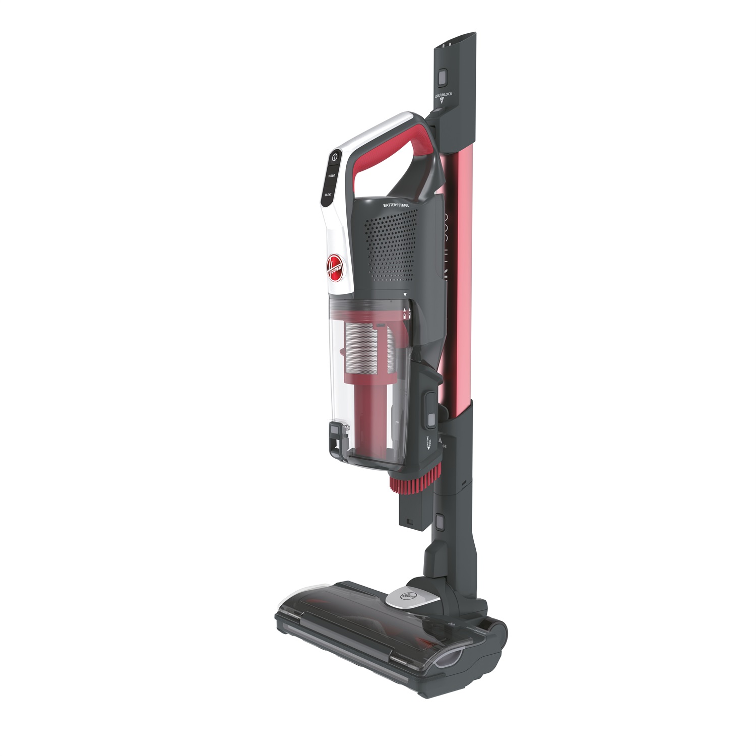 Hoover HF522STH 011 Scopa Elettrica Ricaricabile Senza Sacchetto 0,45 L 290 W Grigio e Titanio